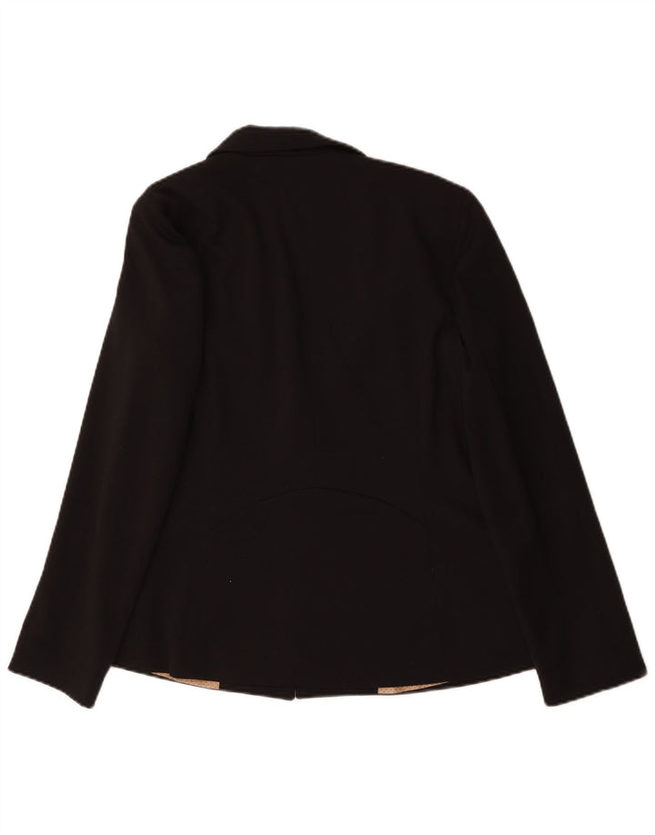 Oasis Γυναικείο Μπουφάν 1 Κουμπί Blazer UK 12 Μεσαίο Μαύρο Πολυεστέρας