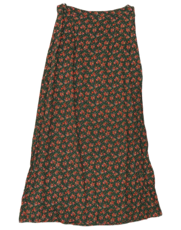Vintage Γυναικεία Maxi Φούστα W26 Small Green Floral