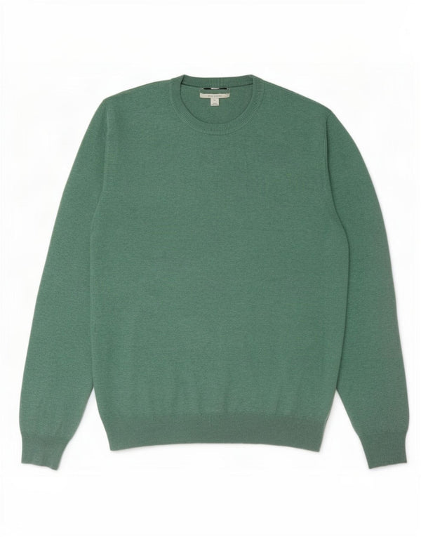 Ανδρικό πουλόβερ Marks & Spencer Crew Neck Jumper XL Πράσινο βαμβακερό