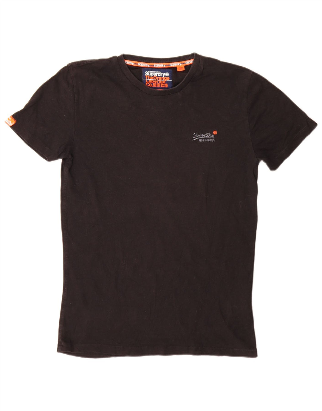 Superdry Ανδρικό T-Shirt Top Μικρό μαύρο βαμβακερό