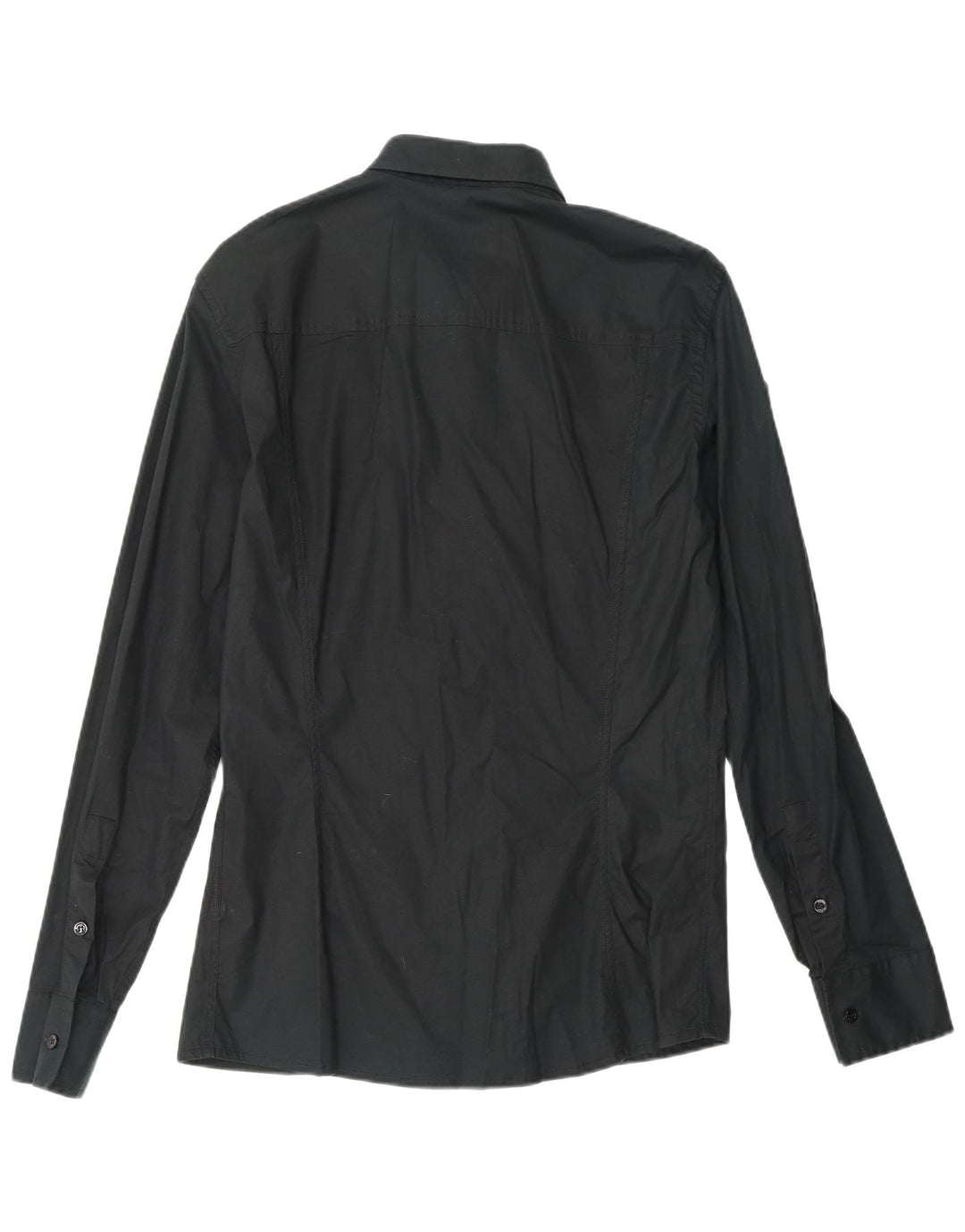 BIKKEMBERGS Ανδρικό γραφικό πουκάμισο μεγάλο μαύρο βαμβακερό