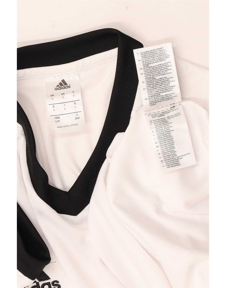 Adidas Ανδρικό T-Shirt Climalite Top Large White Polyester