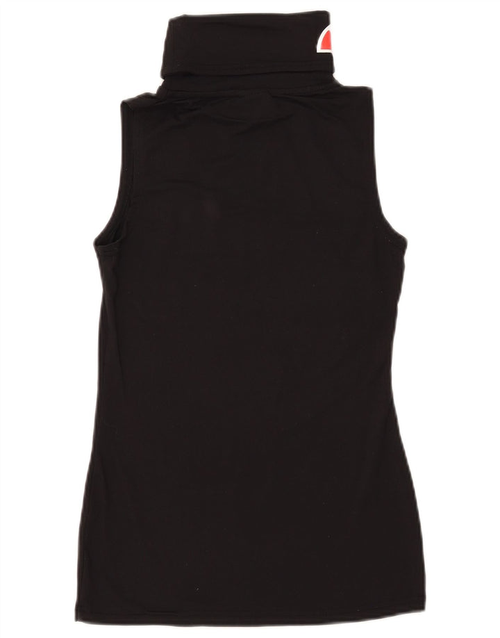 Γυναικείο γραφικό γιλέκο Ellesse Top UK 10 Small Black Nylon