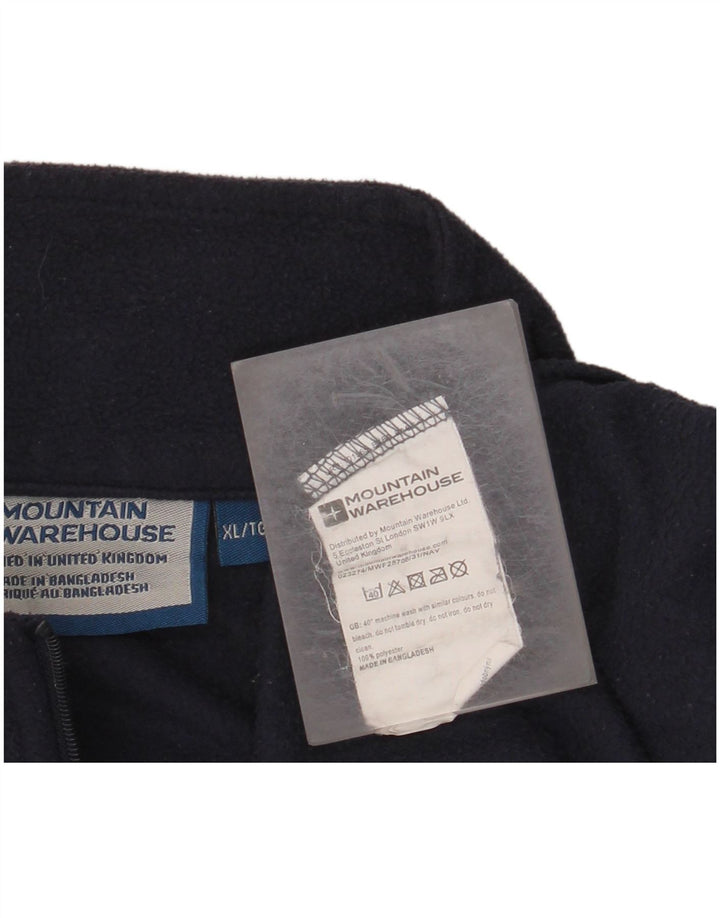 MOUNTAIN WAREHOUSE Ανδρικό φερμουάρ Fleece Jumper XL Navy Blue Polyester