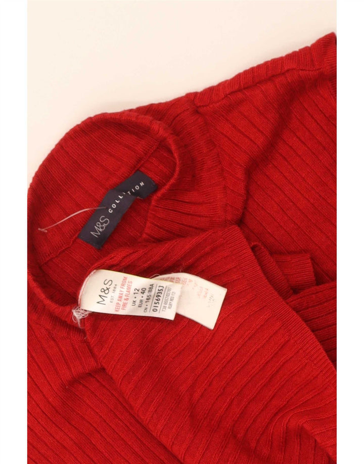 Marks & Spencer Γυναικείο γιλέκο Tank Top UK 12 μεσαία κόκκινη βισκόζη