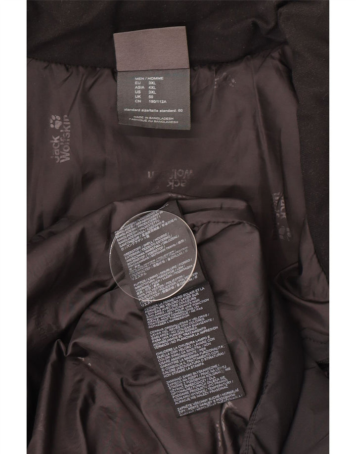 Jack Wolfskin Ανδρικό μπουφάν με επένδυση UK 50 3XL μαύρο πολυεστέρα