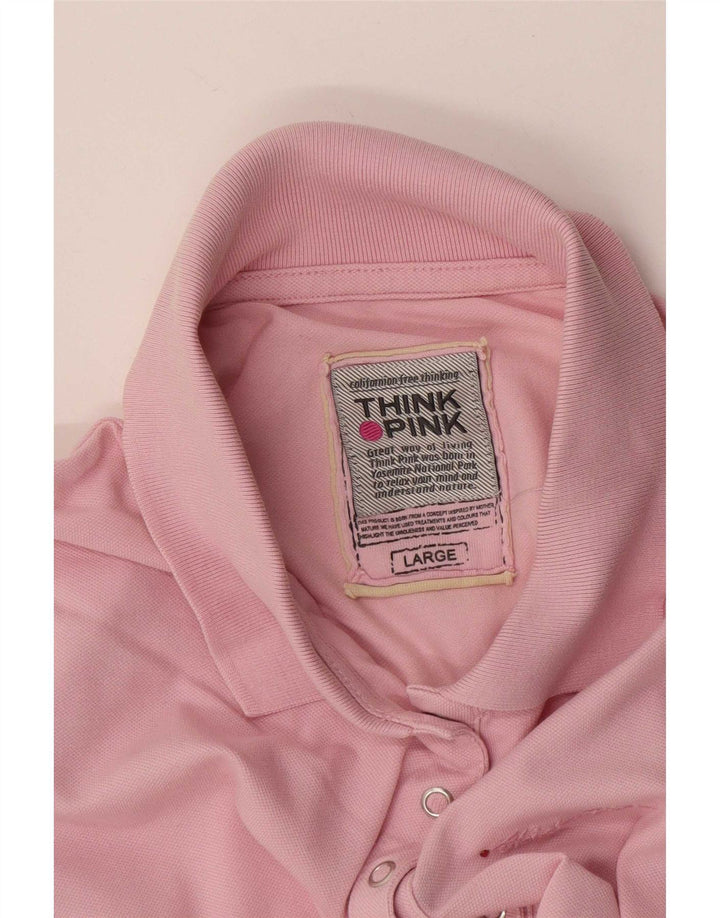 Think Pink γυναικείο μπλουζάκι πόλο UK 14 Large