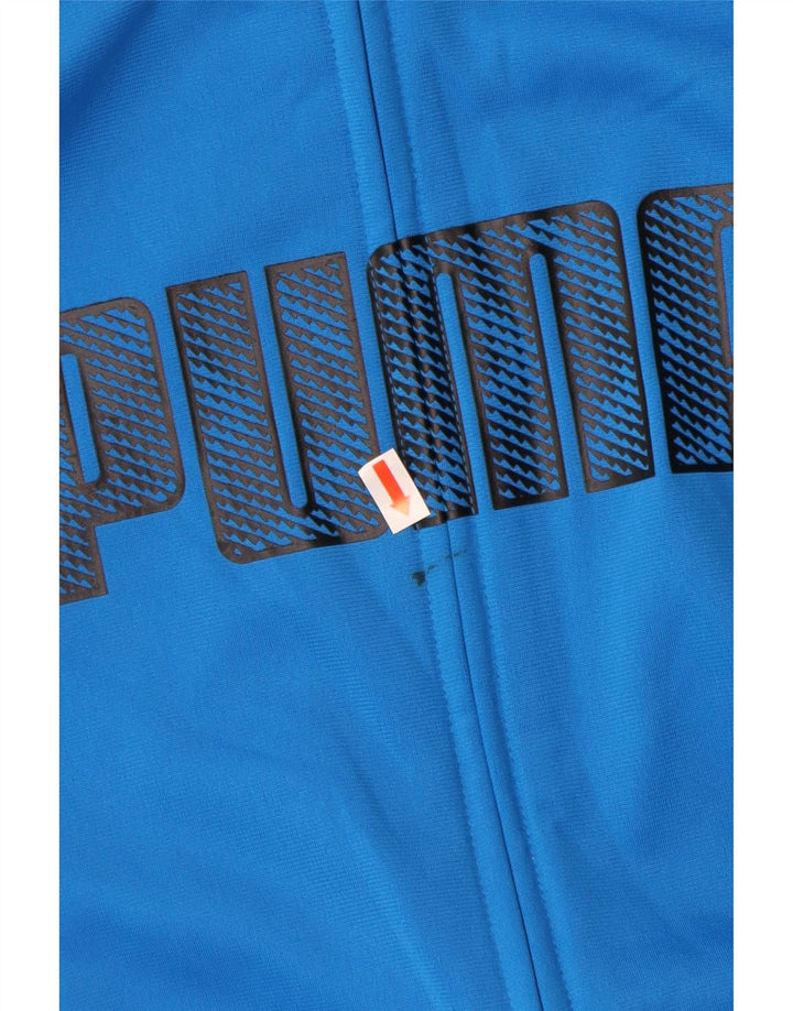 Γραφική φόρμα PUMA Boys Top Jacket 13-14 Years Blue Colourblock
