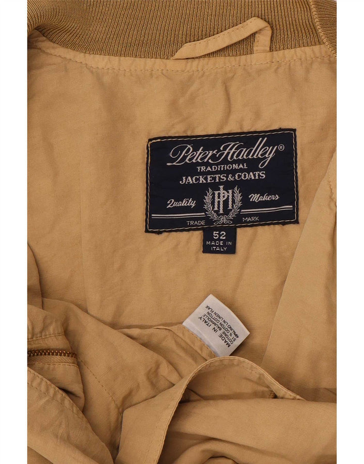 Peter Hadley Ανδρικό Bomber Jacket IT 52 XL Beige Cotton