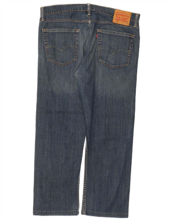 Levi's Mens 504 Straight Jeans W36 L27 Μπλε βαμβακερό