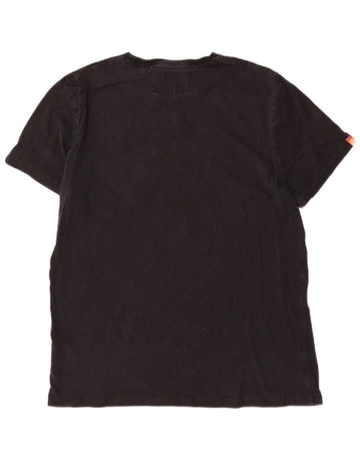 Superdry Ανδρικό T-Shirt Top XL Μαύρο βαμβακερό
