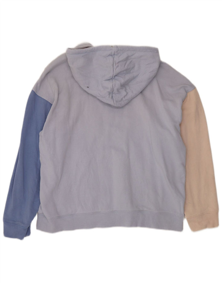 Γυναικεία κουκούλα μεγάλου μεγέθους ADIDAS UK 12/14 Medium Blue Colourblock