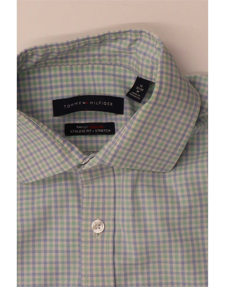 Ανδρικό πουκάμισο Tommy Hilfiger Athletic Fit Μέγεθος 15 Μεσαίο Πολύχρωμο Έλεγχο