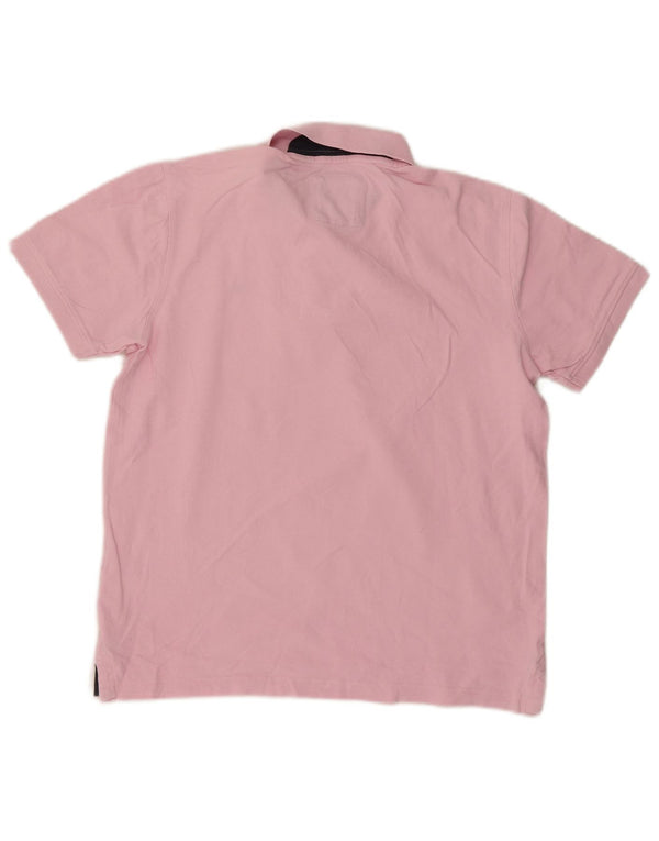 Crew Clothing Ανδρικό Πόλο Μπλουζάκι Polo Medium Pink Cotton