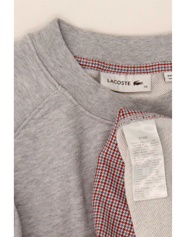 Lacoste Γυναικεία φούτερ μεγάλου μεγέθους Jumper Μέγεθος 34 Small Grey Houndstooth