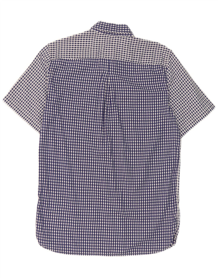 Fred Perry Ανδρικό κοντομάνικο πουκάμισο Small Blue Check Cotton