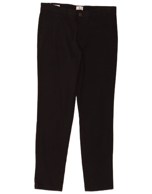 Jack & Jones Mens Slim Chino Trousers W34 L32 Black Cotton