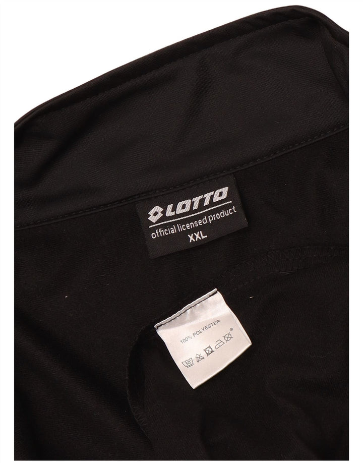 Ανδρική φόρμα Lotto Top Jacket 2XL Μαύρο Πολυεστέρα