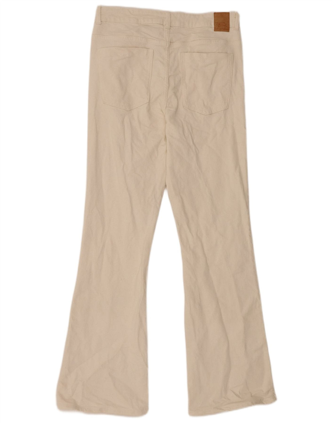 Zara Γυναικείο τζιν EU 42 Large W32 L31 Μπεζ βαμβακερό