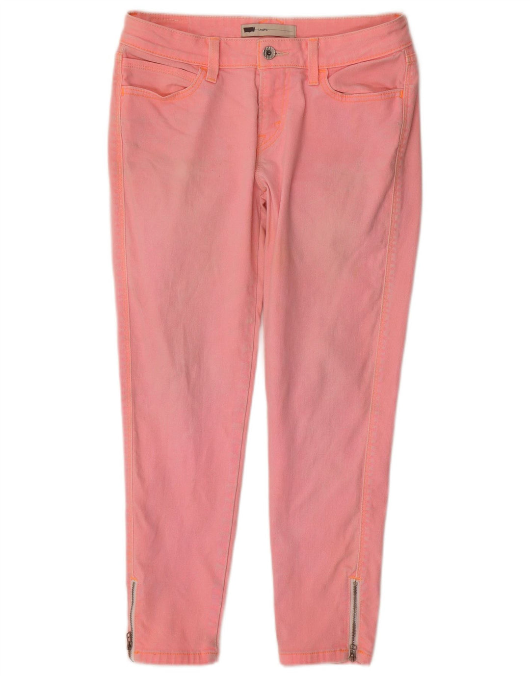 LEVI'S Γυναικείο Crop Legging Skinny Jeans W29 L25 Ροζ βαμβακερό