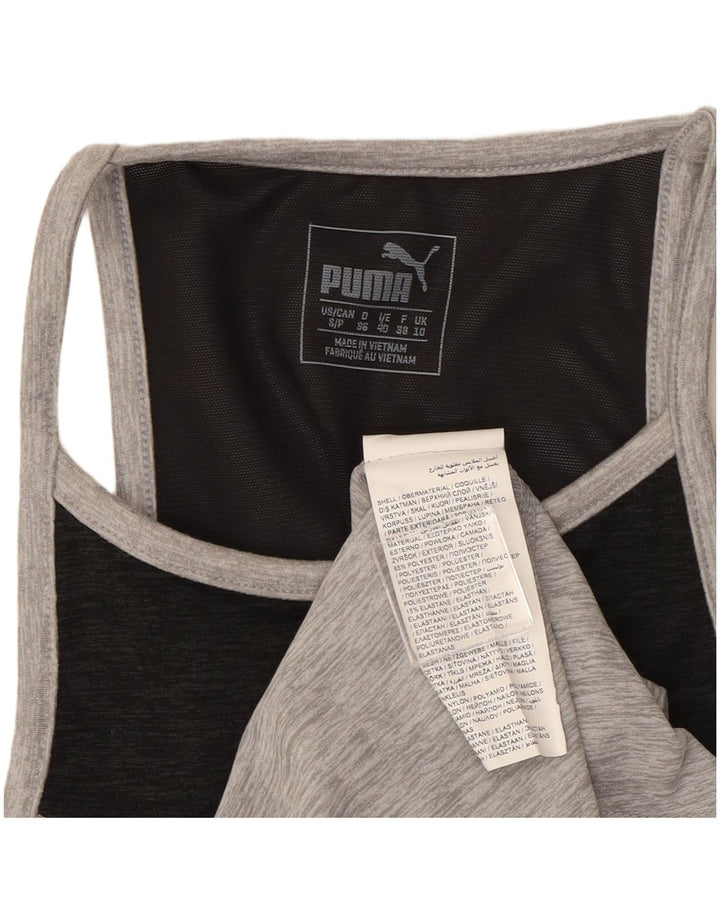 Puma γυναικείο γιλέκο UK 10 Small Grey Colourblock Polyester