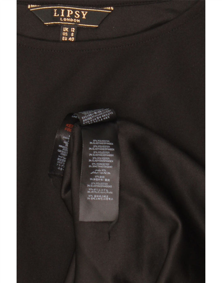 Γυναικείο φόρεμα Bodycon LIPSY UK 12 Medium Black Polyester