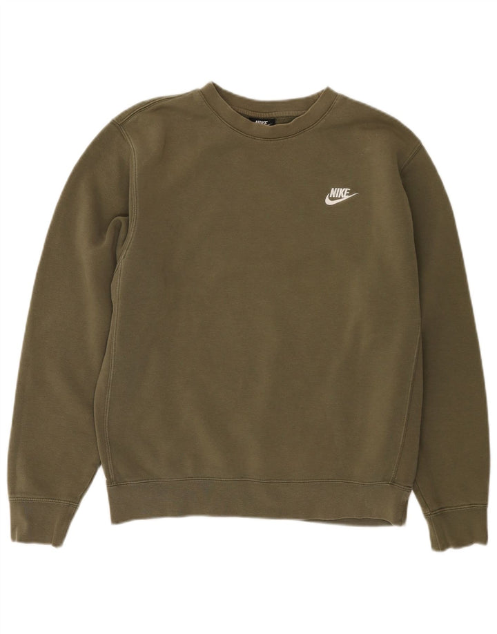 Ανδρικό φούτερ NIKE Jumper Μικρό Χακί Βαμβακερό