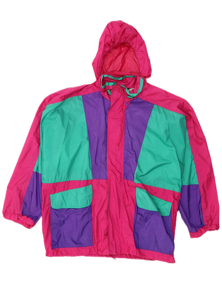 Rodeo Ανδρικό μπουφάν βροχής με κουκούλα IT 52/54 Μεγάλο ροζ χρώμα