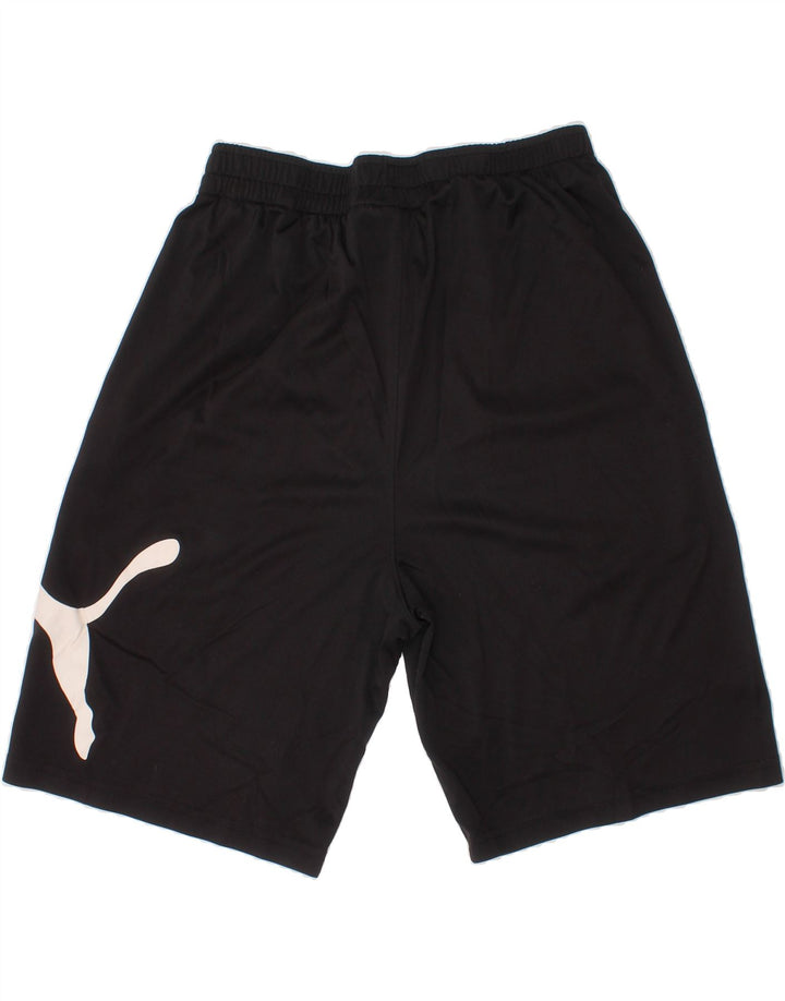 PUMA Boys Graphic Sport Shorts 14-15 Years XL Black Polyester Vintage Puma and Second-Hand Puma from Messina Hembry 