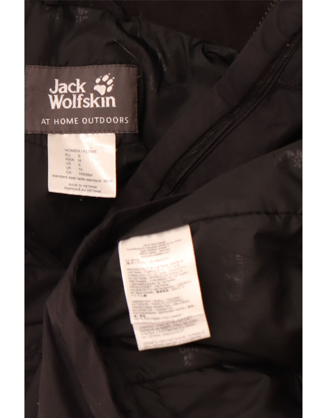 Γυναικείο τζάκετ με κουκούλα JACK WOLFSKIN UK 10 Small Black Polyamide