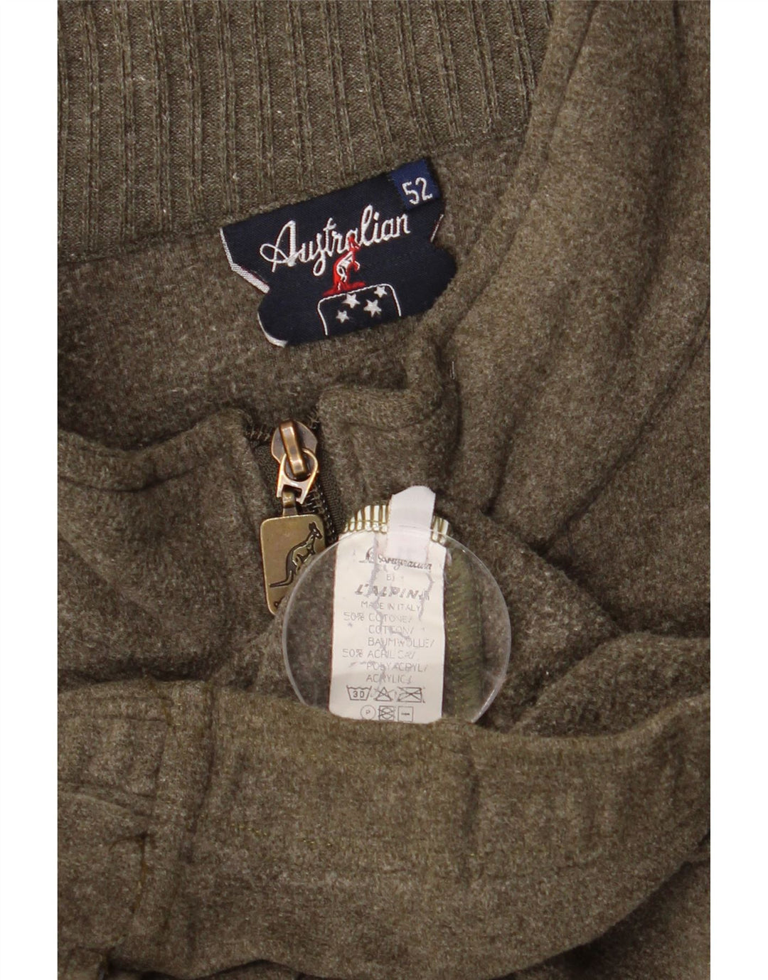 Ανδρική φόρμα AUSTRALIAN L'ALPINA Top Jacket IT 52 Large Khaki Cotton