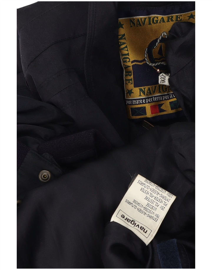 Ανδρικό μπουφάν NAVIGARE Bomber UK 46 3XL Navy Blue Viscose