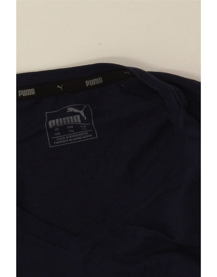 Ανδρικό T-Shirt PUMA Top 2XL Navy Blue