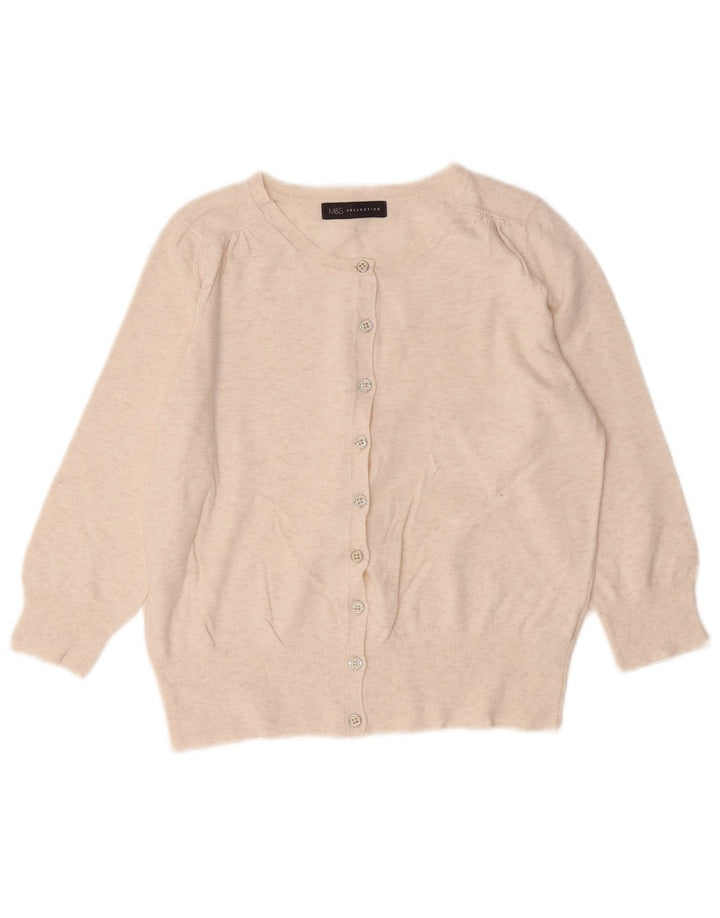 Marks & Spencer Γυναικεία ζακέτα UK 10 Small Beige Flecked