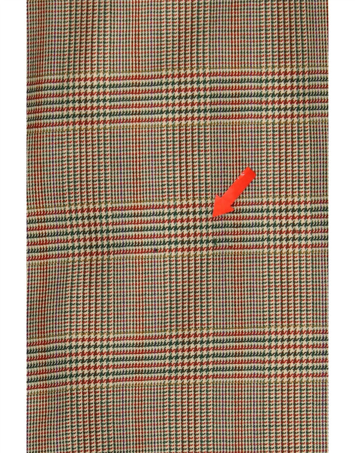 Burberrys γυναικείο σακάκι 2 κουμπιών UK 14 μεγάλο πράσινο μαλλί Houndstooth