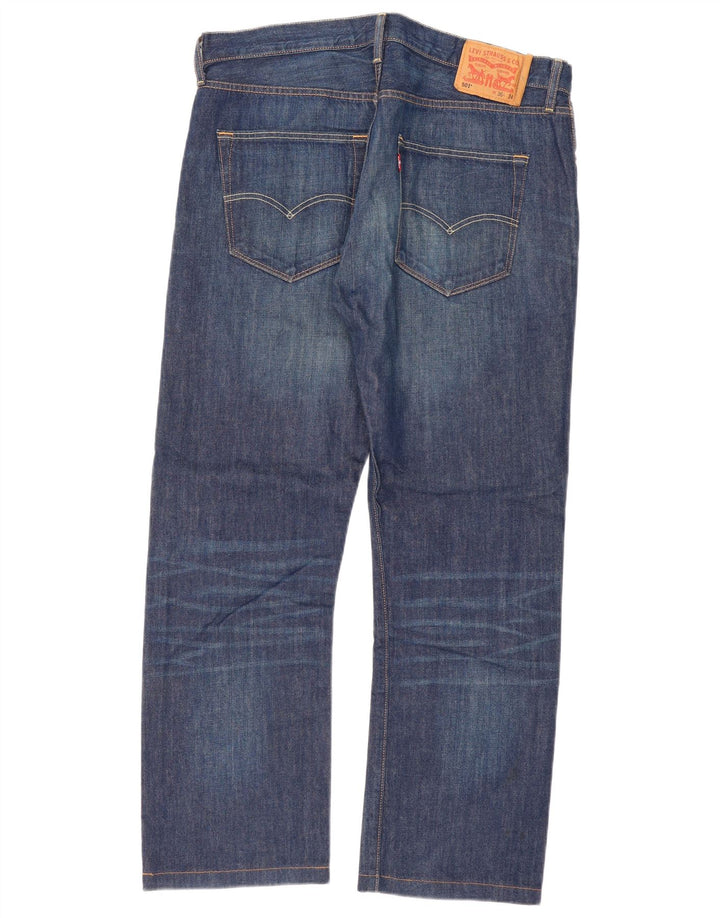 Levi's Mens 501 Straight Jeans W36 L30 Blue Cotton