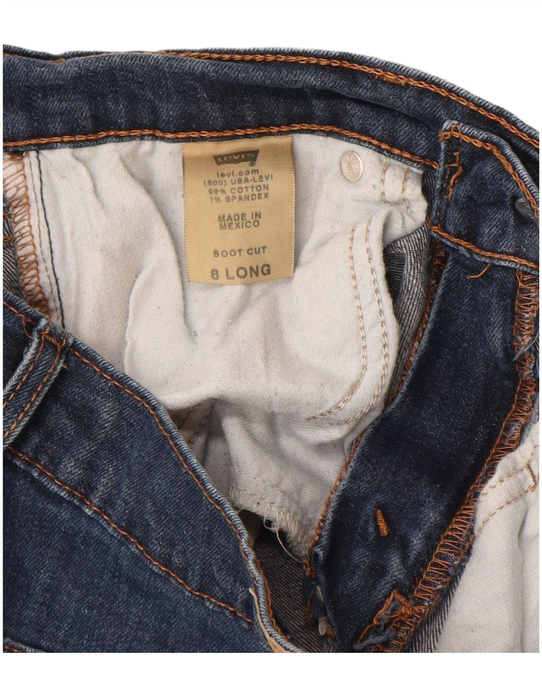 Levi's Womens 515 Bootcut Jeans US 8 Medium W28 L34 Μπλε βαμβακερό