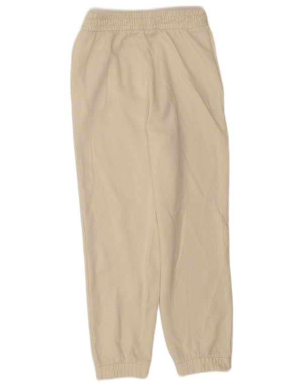 Zara Γυναικεία αθλητική φόρμα παντελόνι Joggers UK 12 Medium White Polyester