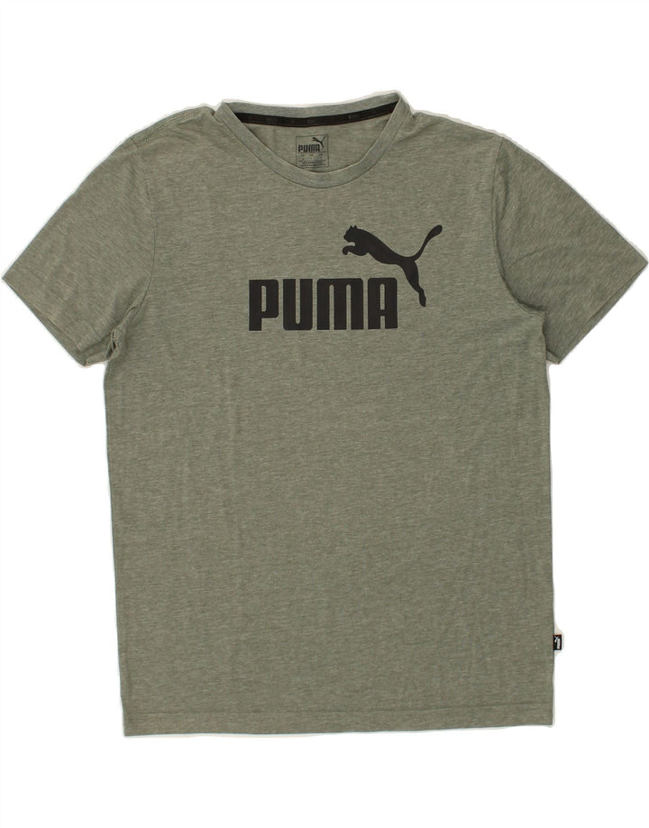 PUMA Mens Graphic T-Shirt Top Small Green | Vintage Puma | Thrift | Second-Hand Puma | Used Clothing | Messina Hembry 