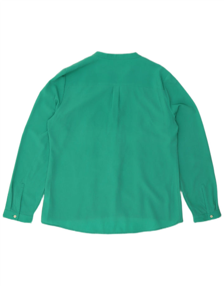 Calvin Klein Γυναικείο πουκάμισο Μπλούζα UK 16 Large Green Polyester