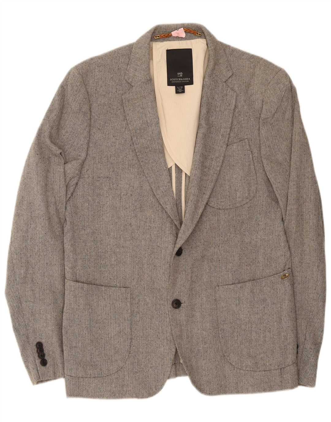 Scotch & Soda Ανδρικό σακάκι 2 κουμπιών Blazer IT 50 Large Grey