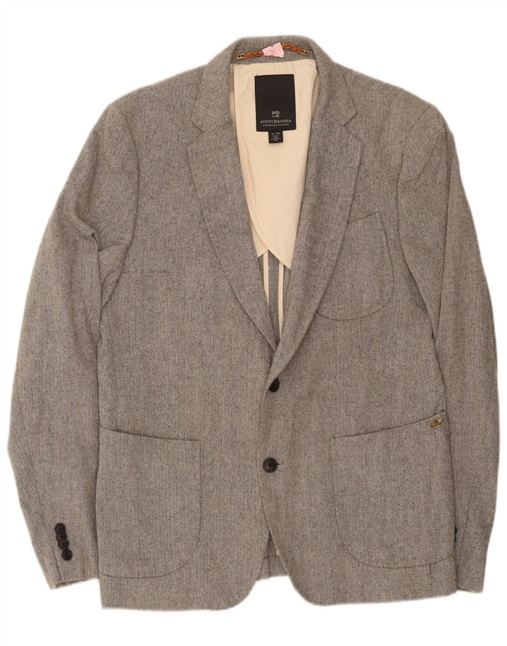 Scotch & Soda Ανδρικό σακάκι 2 κουμπιών Blazer IT 50 Large Grey
