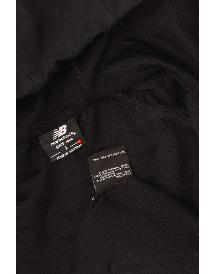 New Balance Ανδρική αθλητική φόρμα με κουκούλα Top Jacket Large Black Polyester
