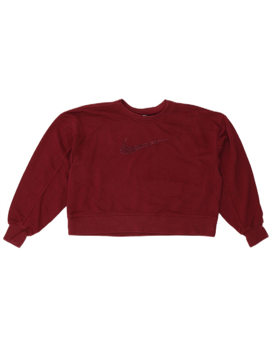 Γυναικεία φούτερ NIKE γραφικών υπερμεγέθης, Jumper UK 10 Small Maroon