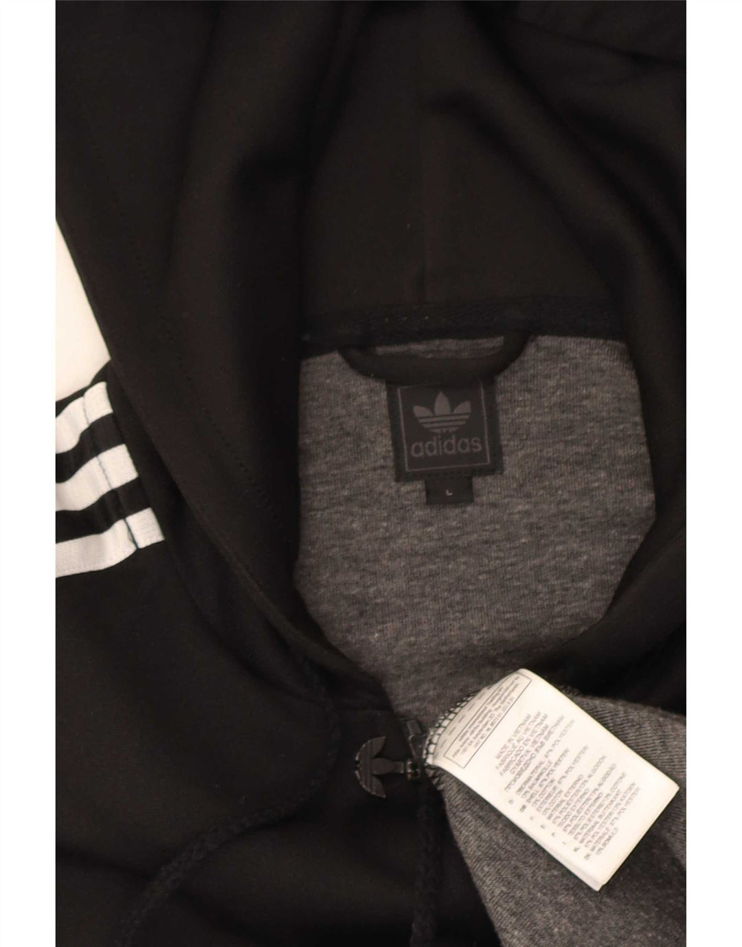 Adidas Ανδρικό Hoodie Jumper Μεγάλος Μαύρος Πολυεστέρας