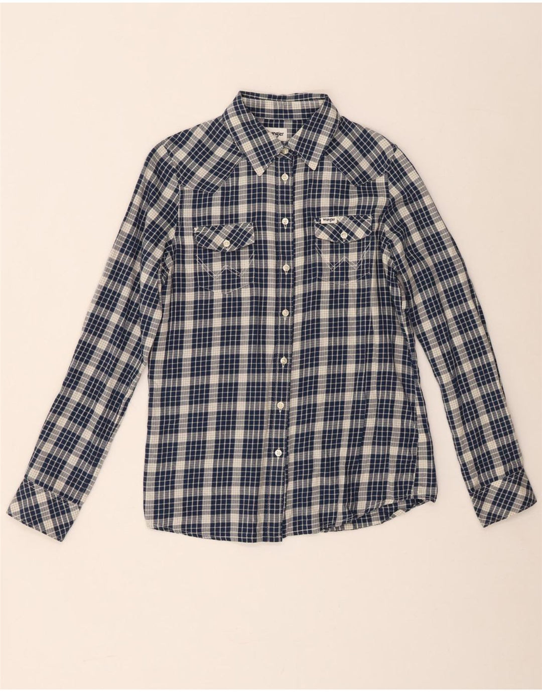 Γυναικείο φανελένιο πουκάμισο Wrangler XS Navy Blue Check Cotton