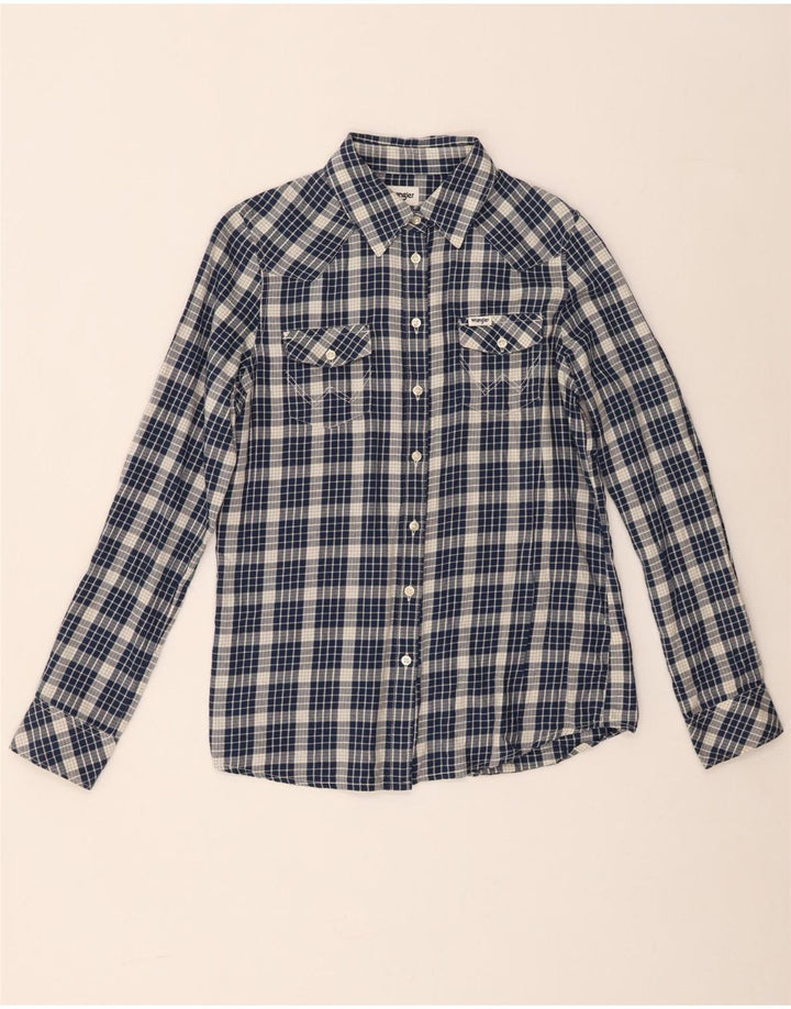 Γυναικείο φανελένιο πουκάμισο Wrangler XS Navy Blue Check Cotton