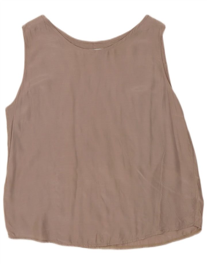 ACCORDO Γυναικεία Αμάνικη Μπλούζα Τοπ UK 16 Large Grey