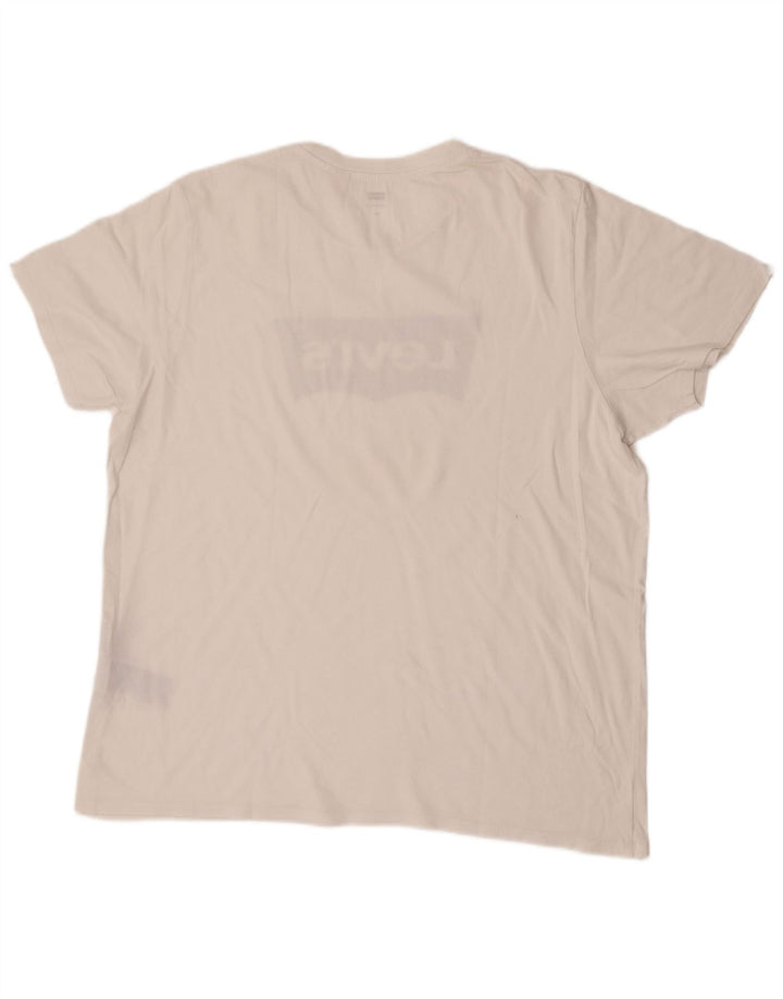Ανδρικό γραφικό T-Shirt Levi's Top 2XL Λευκό βαμβακερό