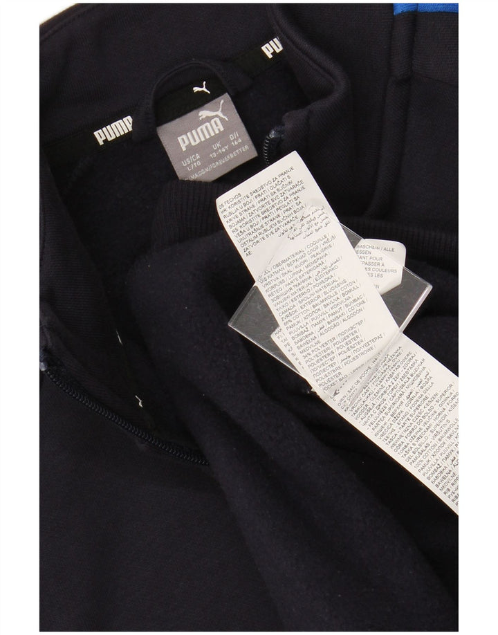 PUMA Boys αθλητική φόρμα Top Jacket 13-14 Years Navy Blue Cotton